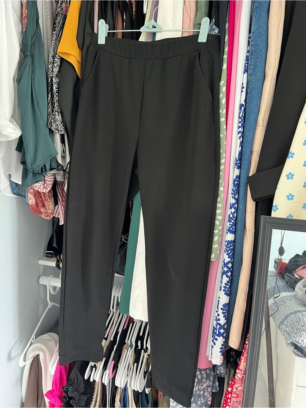 Black Women’s Pull-On Straight Leg Pants